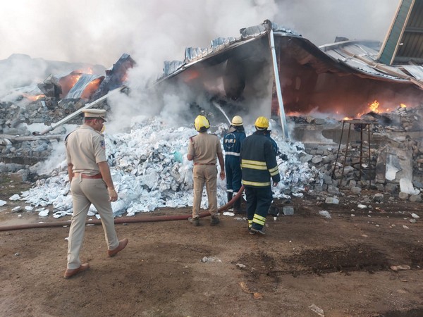 Inferno Engulfs Diaper Factory in Rangareddy: Millions in Damages