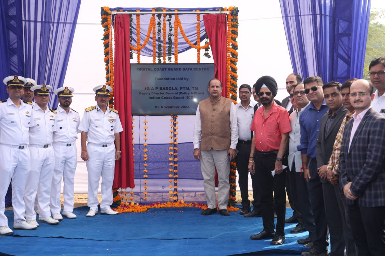 IG Anand Prakash Badola Lays Foundation for Tier-III Data Centre of Project Digital Coast Guard Hub
