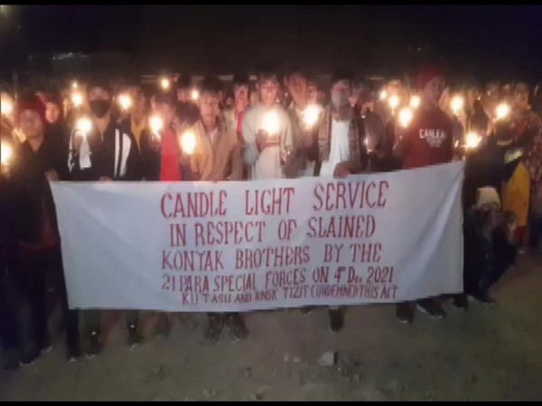 Nagaland ambush: Candlelight vigil held at Tizit village in Mon district