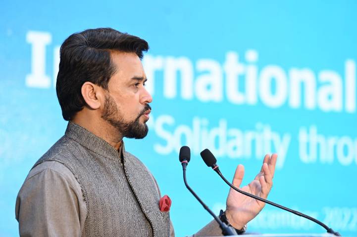 Nakul Nath would become a hit wicket or clean-bowled by people in elections: Anurag Thakur