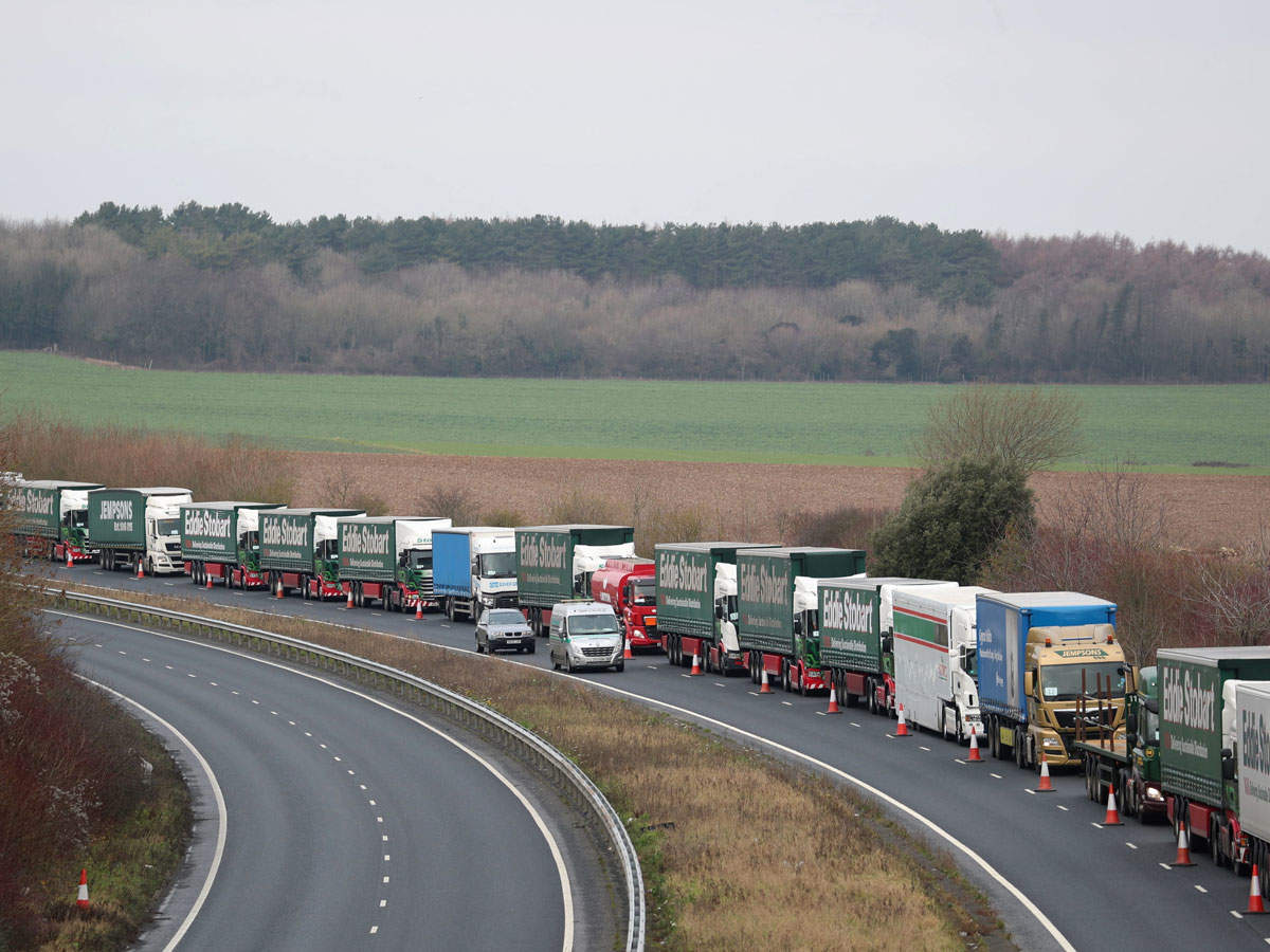 Truck rehearsal for no-deal Brexit labelled as 'too little too late'