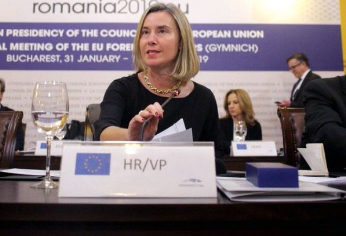 EU top diplomat Mogherini reiterates peaceful political solution in Venezuela  