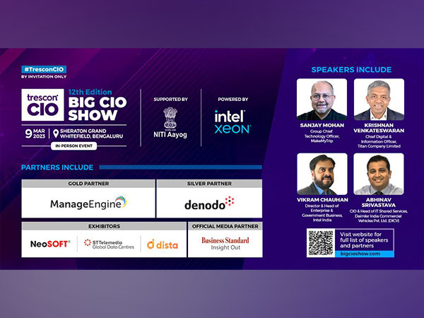 Trescon's 12th 'Big CIO Show' to be held in Bengaluru, will bring together India's top IT minds