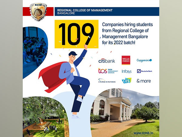 109 Companies hiring students from Regional College of Management Bangalore for its 2022 batch