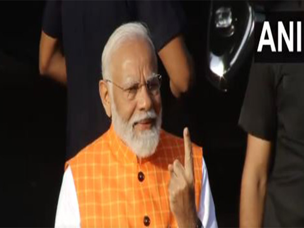 PM Modi casts his vote for third phase of Lok Sabha elections in Ahmedabad 