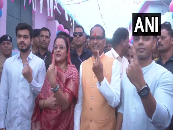 MP: Ex CM Shivraj Singh Chouhan casts vote with family, appeals to voters to exercise franchise 