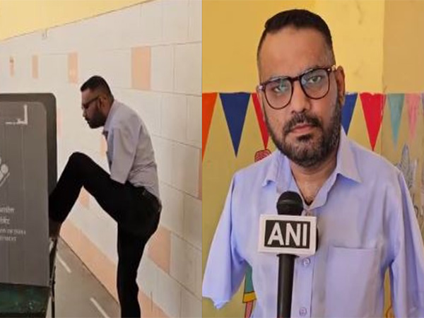 LS polls: Specially-abled man casts vote with his feet in Gujarat's Kheda
