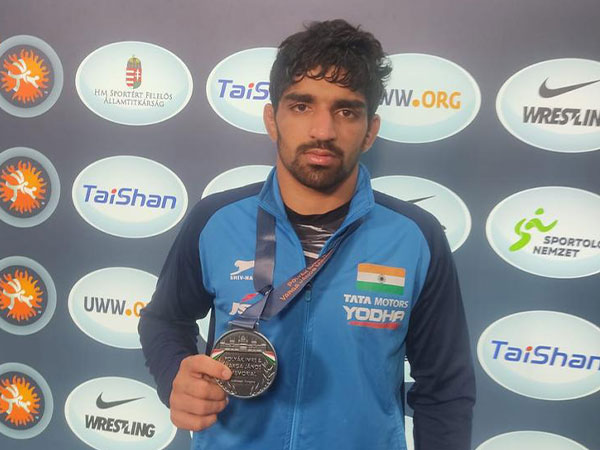 India Grappler Aman Sehrawat Bags Silver Medal In Budapest Wrestling 