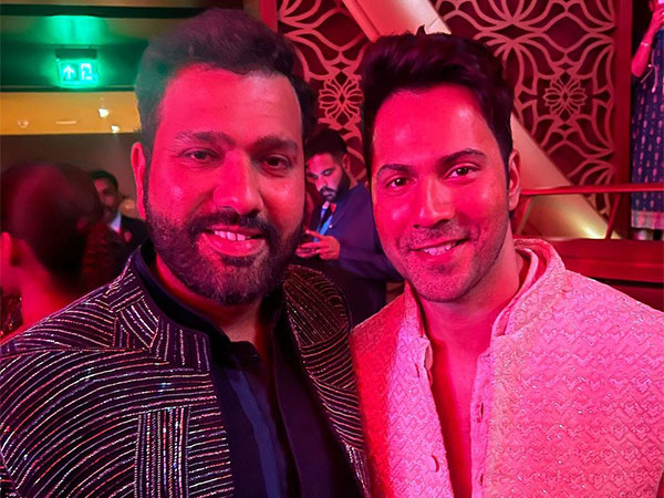 Varun Dhawan Meets Indian Skipper Rohit Sharma at Star-Studded Sangeet Ceremony