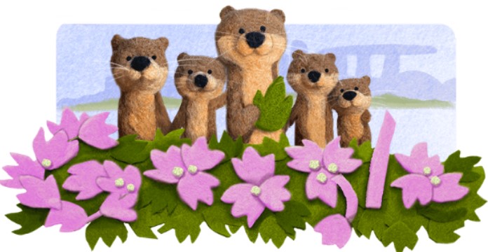 Google Doodle commemorates Bishan Otter Family: A triumph for wildlife conservation