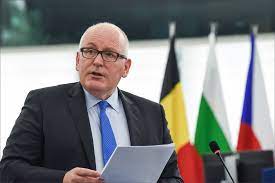 EU climate chief Timmermans to leave Brussels, run in Dutch election