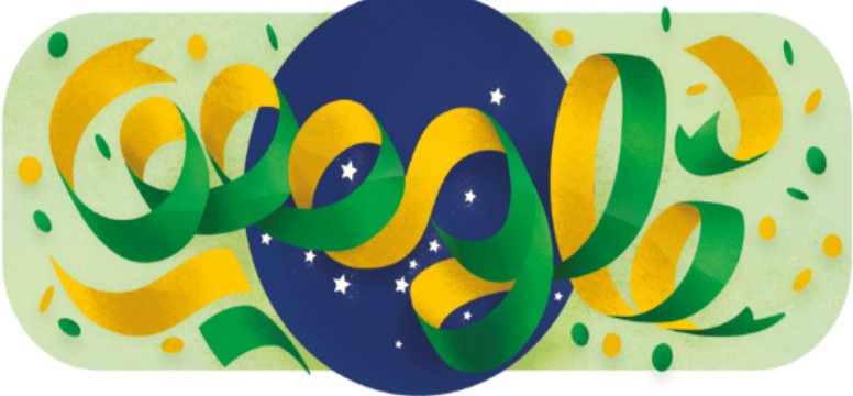 Google doodle celebrates Brazil's Independence Day!