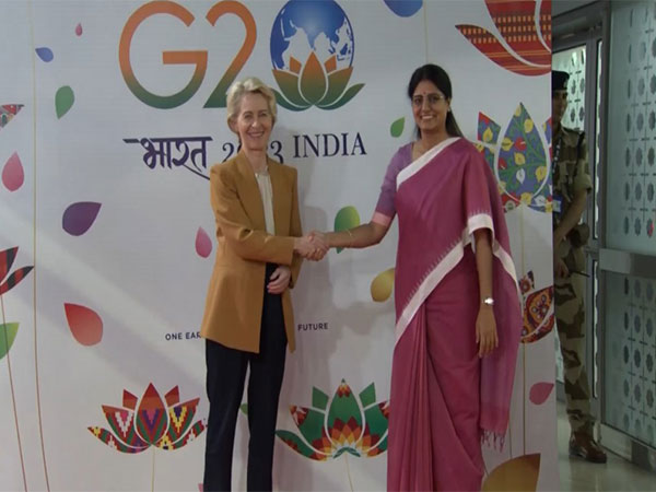 European Commission President Ursula von der Leyen arrives in New Delhi for G20 Summit