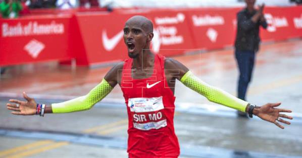 Britain's Mo Farah shatters European record; wins Chicago Marathon men's title