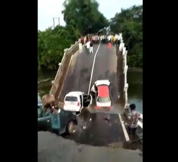 Bridge collapses in Gujarat, four injured