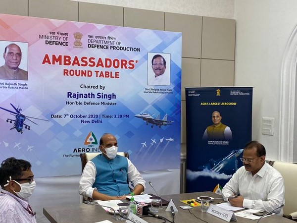 Rajnath Singh chairs Ambassadors' Round-table Virtual Conference on Aero India 2021