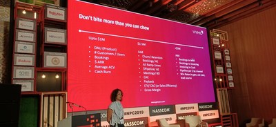 Yamini Bhat, Co-Founder and CEO of Vymo, Addresses NASSCOM Product Conclave 2019 on Scaling at Speed