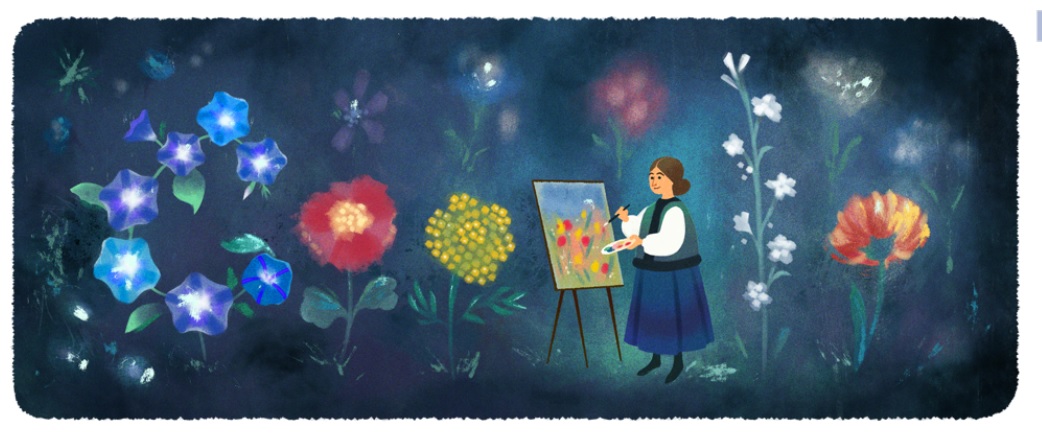 Kateryna Bilokur: Google doodle on Ukrainian painter on her 120th birthday