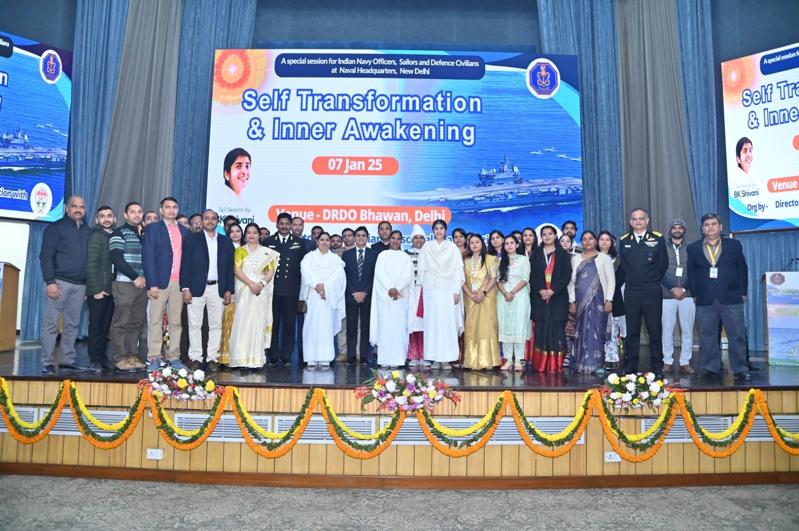 Indian Navy Hosts Workshop on ‘Self-Transformation and Inner-Awakening’ Led by Sister BK Shivani