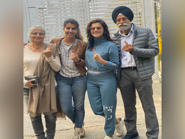Taapsee Pannu casts vote with family, says 'every vote counts'