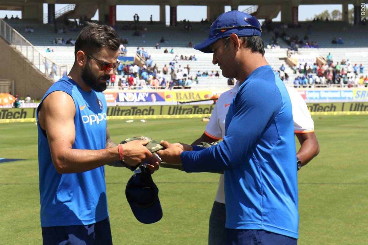 Dhoni checks in after India victory, Kohli asks reporters to say "hello"