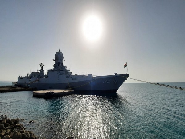 INS Kolkata visited Djibouti as part of anti-piracy patrol by Indian Navy