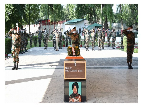 Army pays tribute to soldier killed in Pulwama