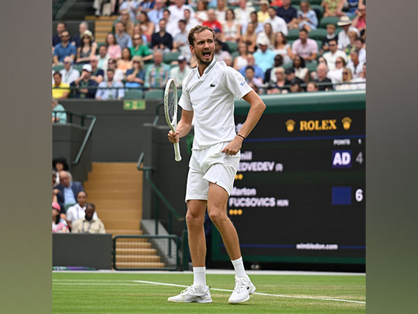 Wimbledon: Daniil Medvedev overcomes Marton Fucsovics in entertaining four-set clash, reaches R16