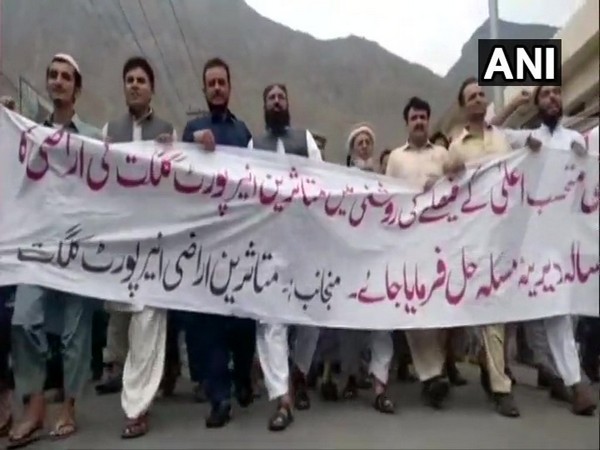 People in Gilgit stage protest, demand compensation from Pak govt for acquired land