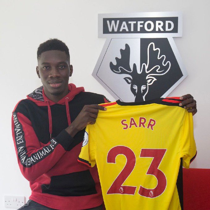 Soccer-Watford sign Senegal winger Sarr for club record fee on deadline day