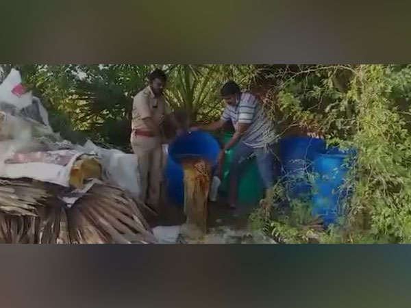 Country liquor units raided in Andhra's Nellore, 3,500 litres jaggery wash destroyed