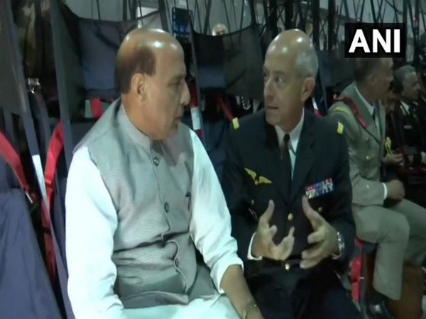 Defence Minister Rajnath arrives in Merignac to receive first Rafale combat aircraft for IAF