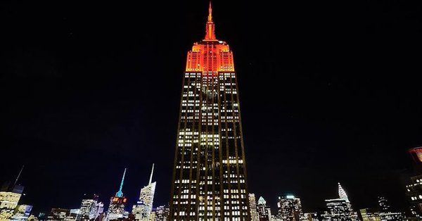 Empire State Building celebrates Diwali, turns orange