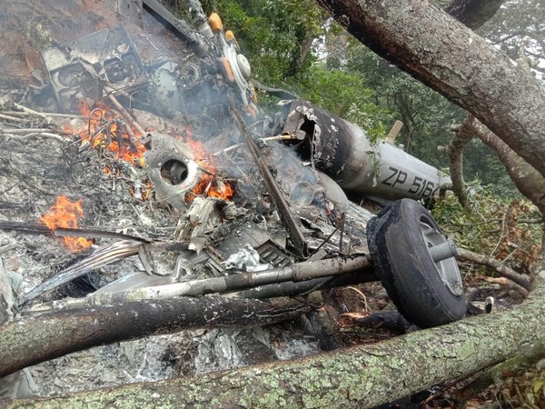Thirteen of the 14 occupants of the IAF helicopter that crashed in TN killed, one survivor, a male, says Nilgiris Collector.