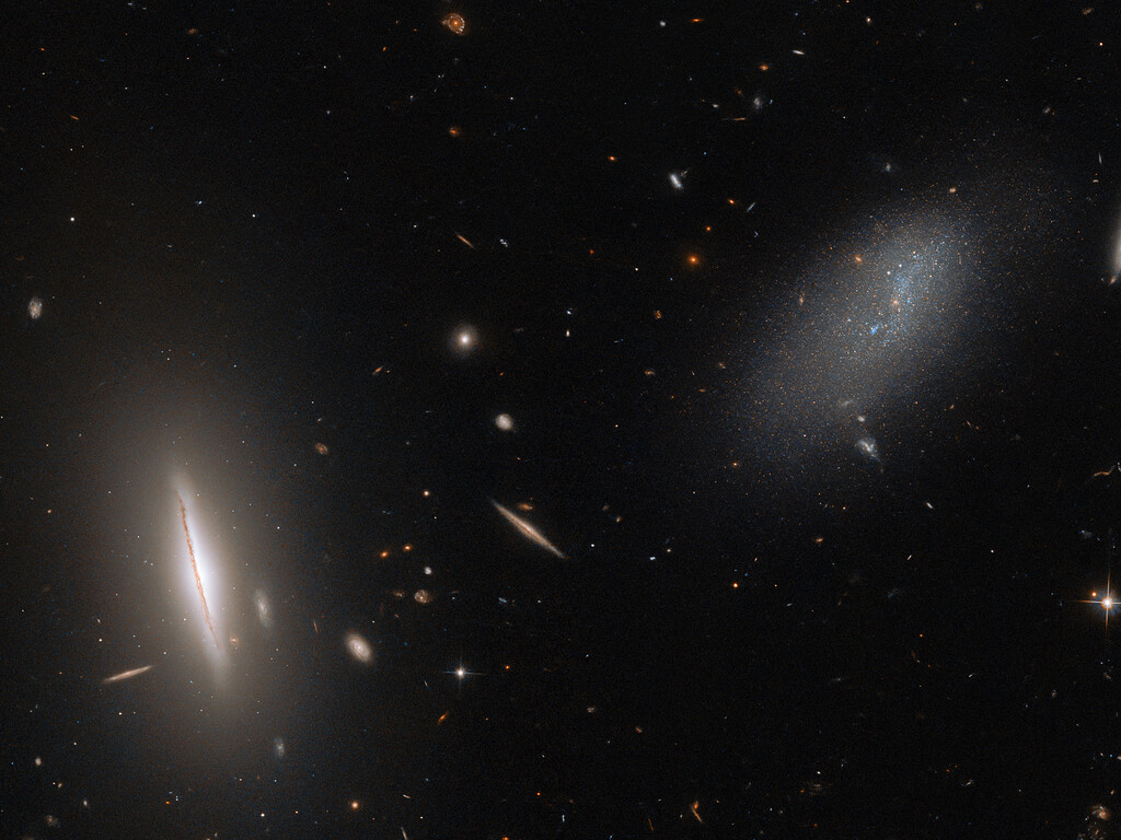 Hubble visits a galactic neighbour around 30 million light-years away