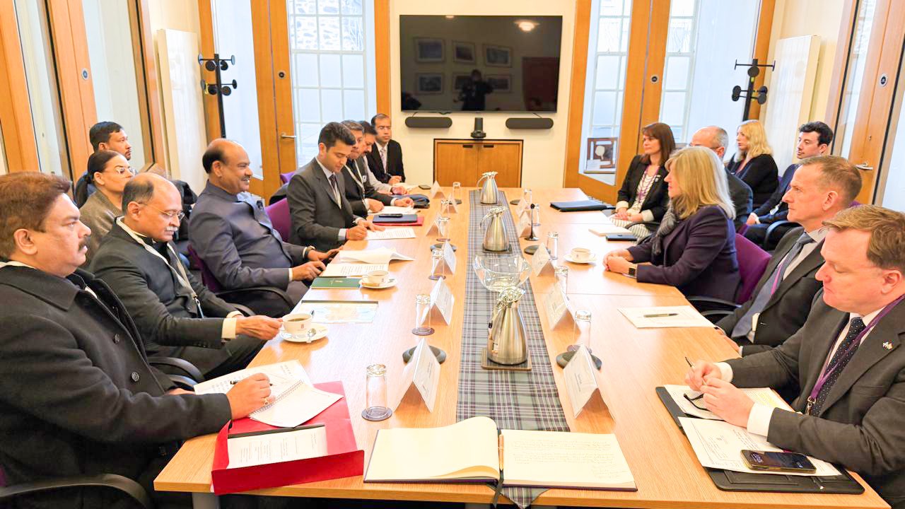 Om Birla Highlights AI Collaboration and Women Empowerment During Scotland Visit