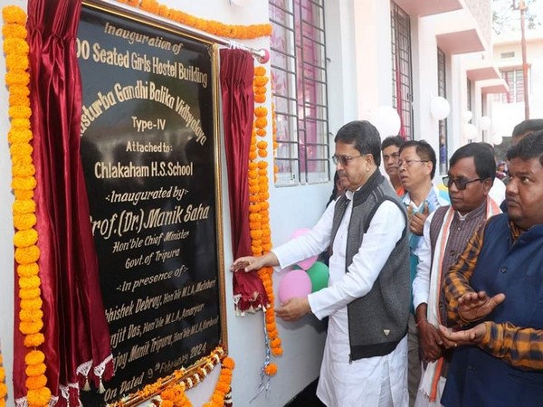 Tripura CM Manik Saha inaugurates KGBV Hostel in Karbook 