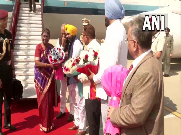 Punjab: President Droupadi Murmu arrives Amritsar; receives warm welcome 
