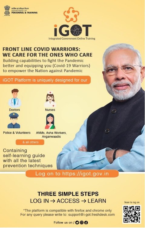 Courses on iGOT launched for capacity building of frontline COVID-19 workers 