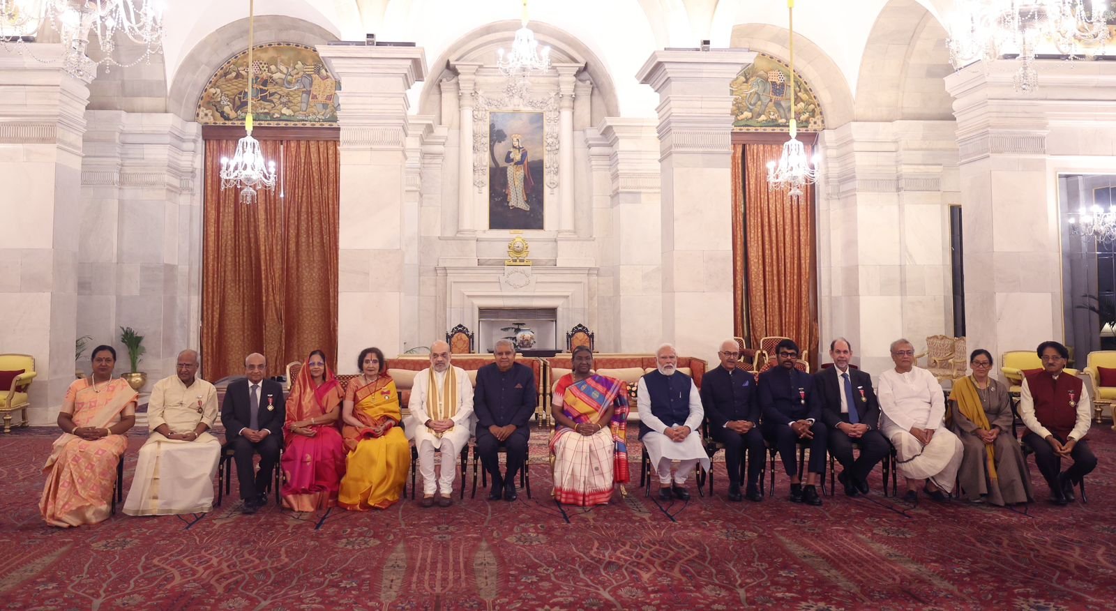 President Murmu presents Padma Awards at Rashtrapati Bhawan

