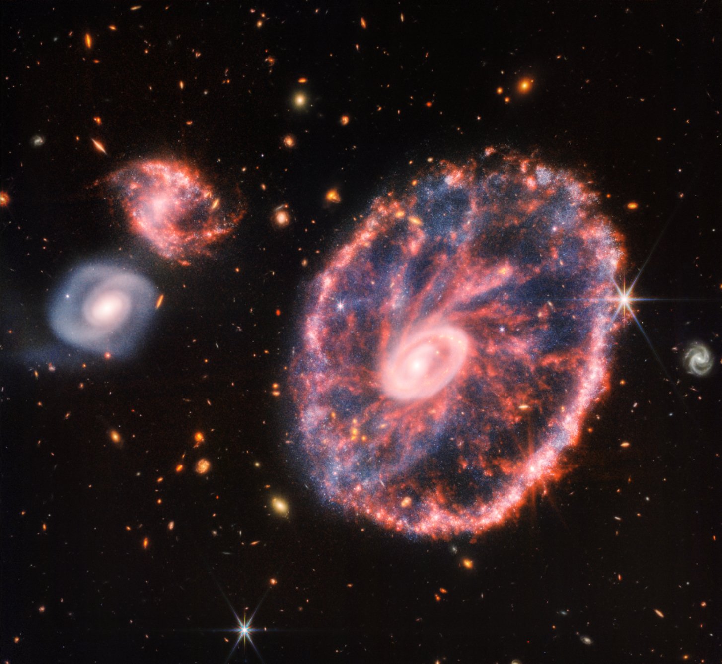 This stunning video zooms through space to reveal Cartwheel galaxy