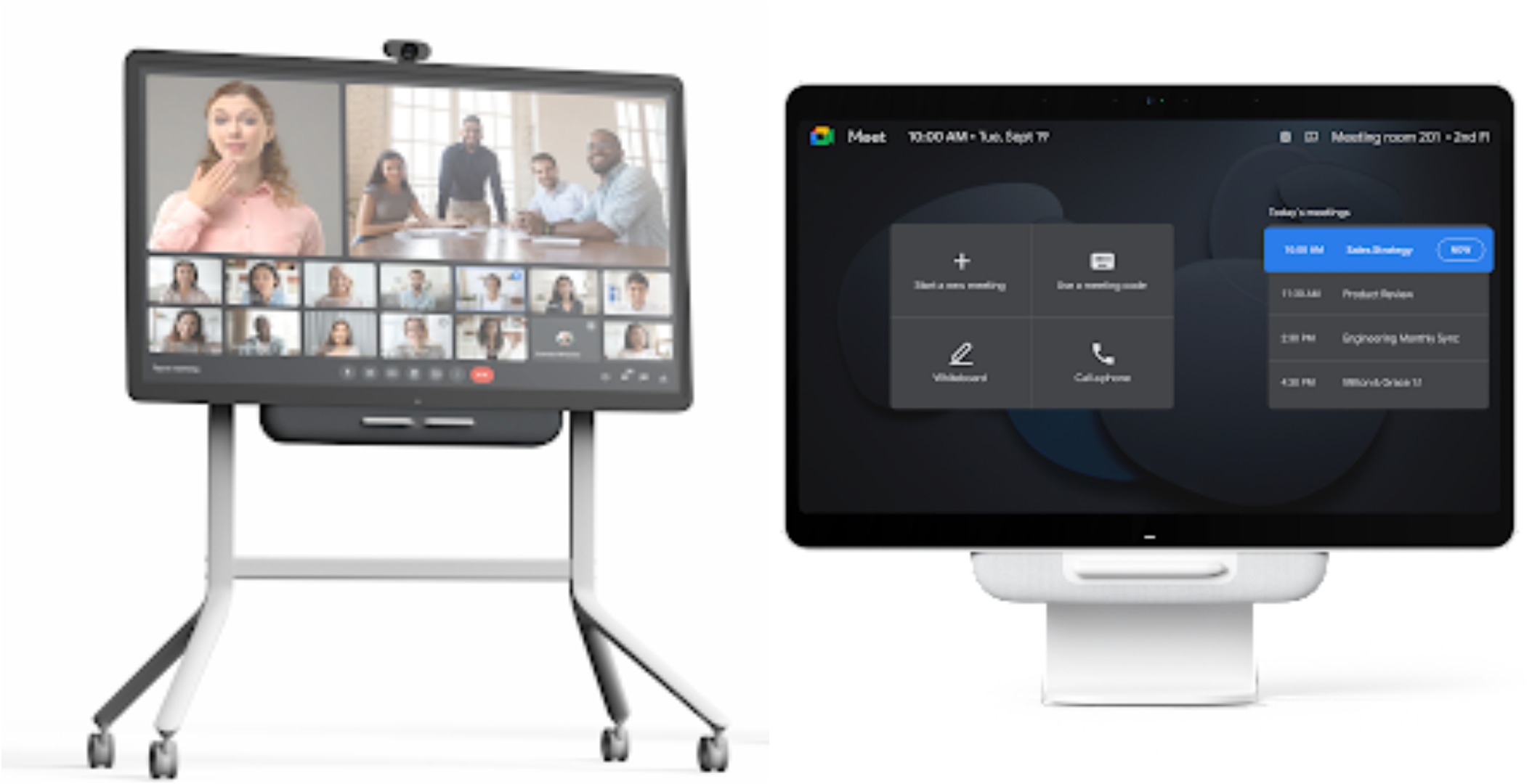You can now use your Google Meet hardware displays as digital signage