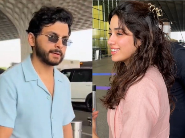 Janhvi Kapoor snapped with rumoured boyfriend Shikhar Pahariya at Mumbai airport