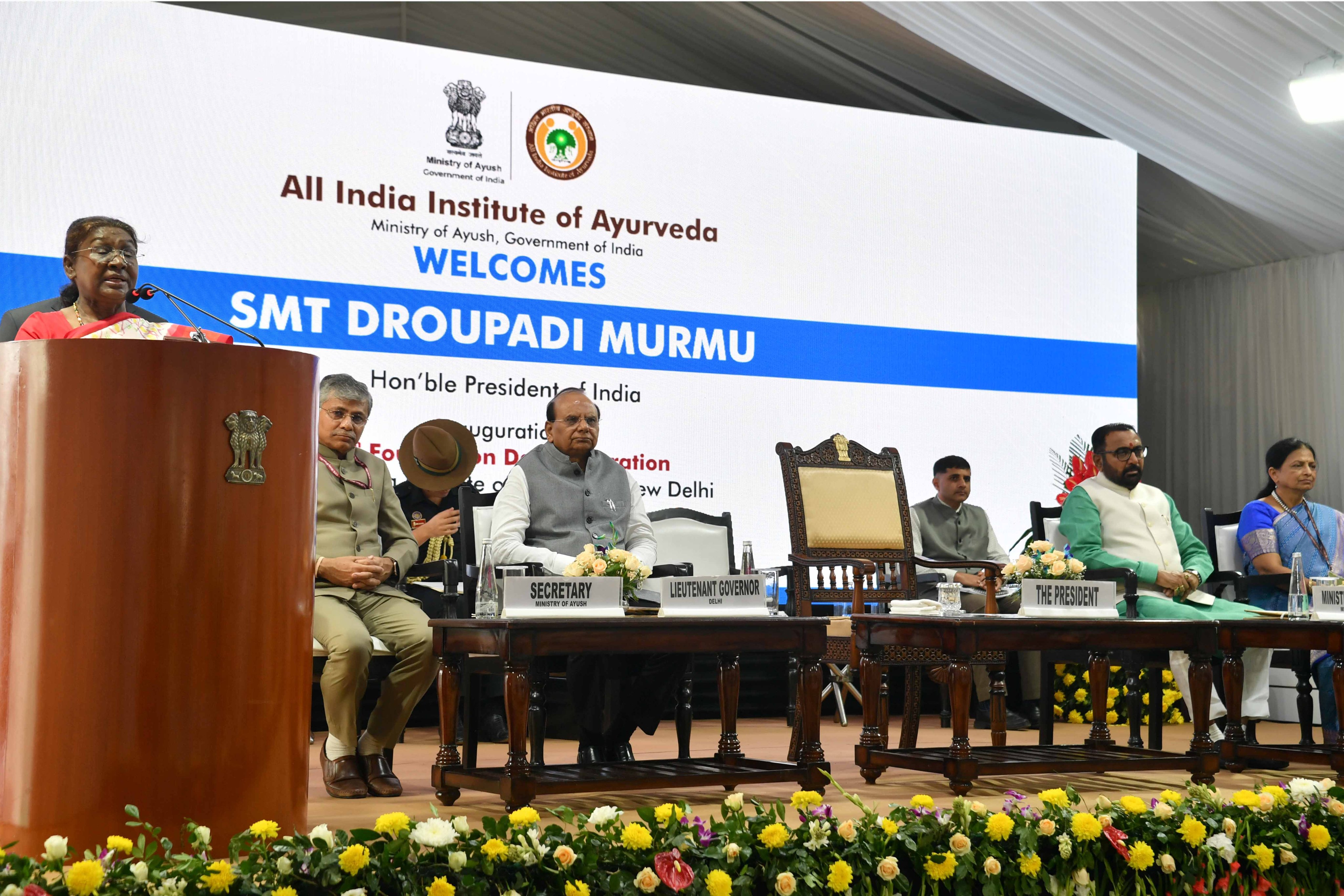 President Highlights Global Relevance of Ayurveda and Need for Qualified Practitioners