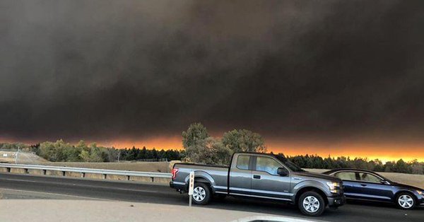 Wildfire hit California, ravage winds fanning flames