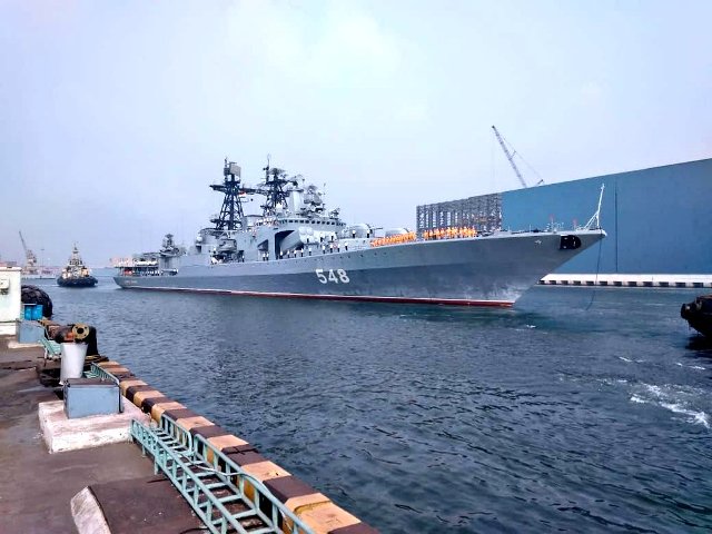 INDRA NAVY-18: Russian Navy ships arrive in Vizag for bilateral maritime exercise