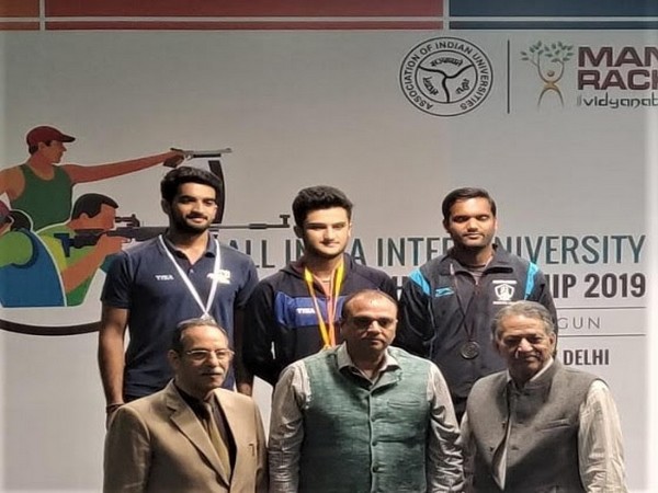 OPJS University's Nishant Dalal won silver medal in Inter-University competition 2019