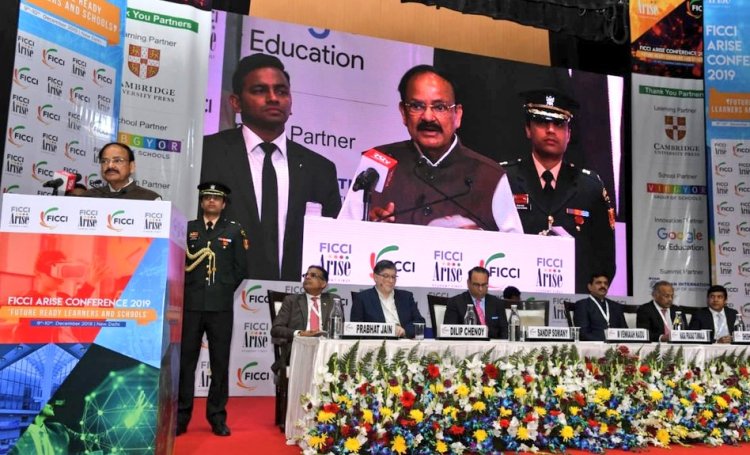 VP Naidu calls for value-based education during FICCI ARISE Conference 