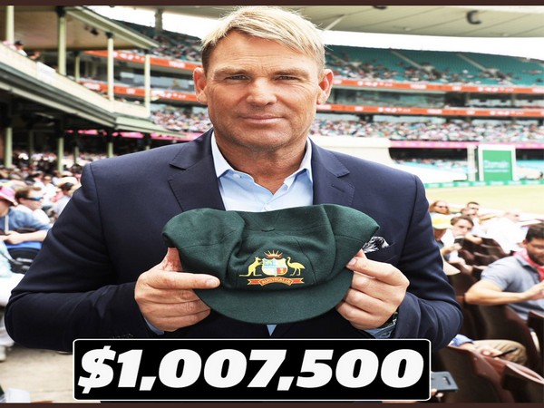 Shane Warne's 'Baggy Green' sold for over AUD 1 mn