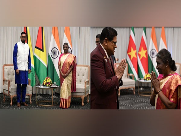 President Murmu meets counterparts from Suriname, Guyana on sidelines of Pravasi Bharatiya Divas in Indore 